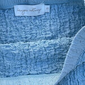 Beige by ECI Women's Blue Mini Skirt